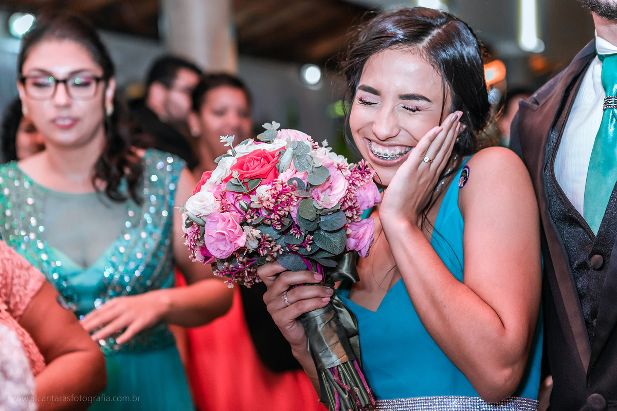 buquê madrinha casamento civil