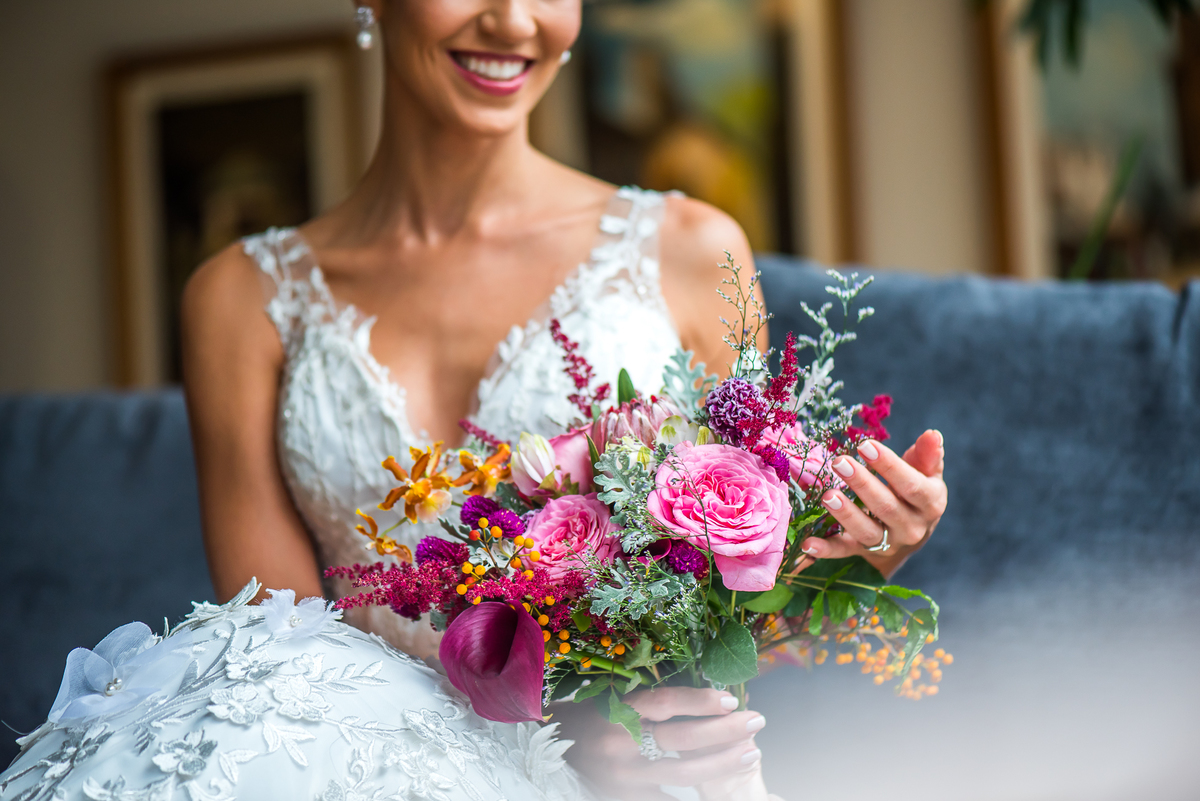 buquê casamento noiva curta