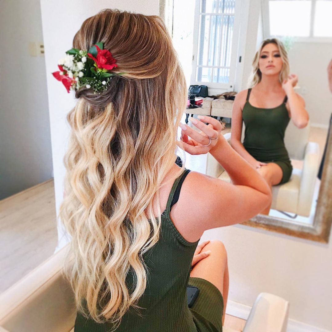 penteado de madrinha preso vs solto qual escolher