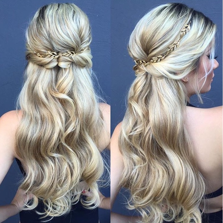 cabelo semi-preso para noiva