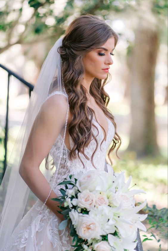 cabelo solto para noiva