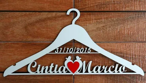 cabide personalizado noiva