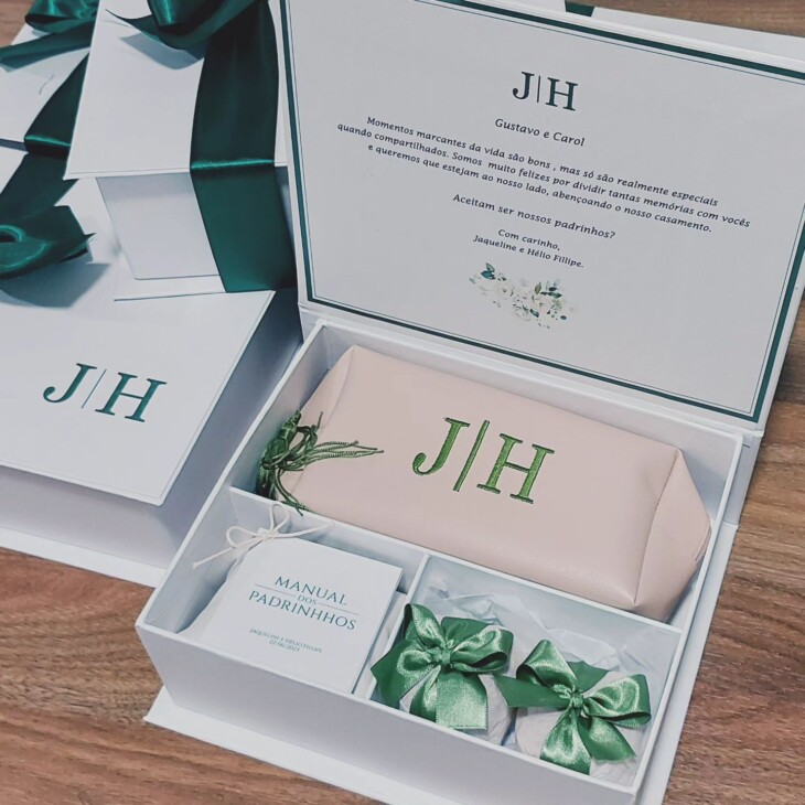 como montar uma caixa de padrinhos com manual