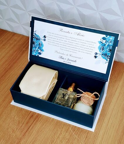 Kit caixa padrinhos casamento