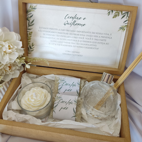 caixinha padrinhos de casamento
