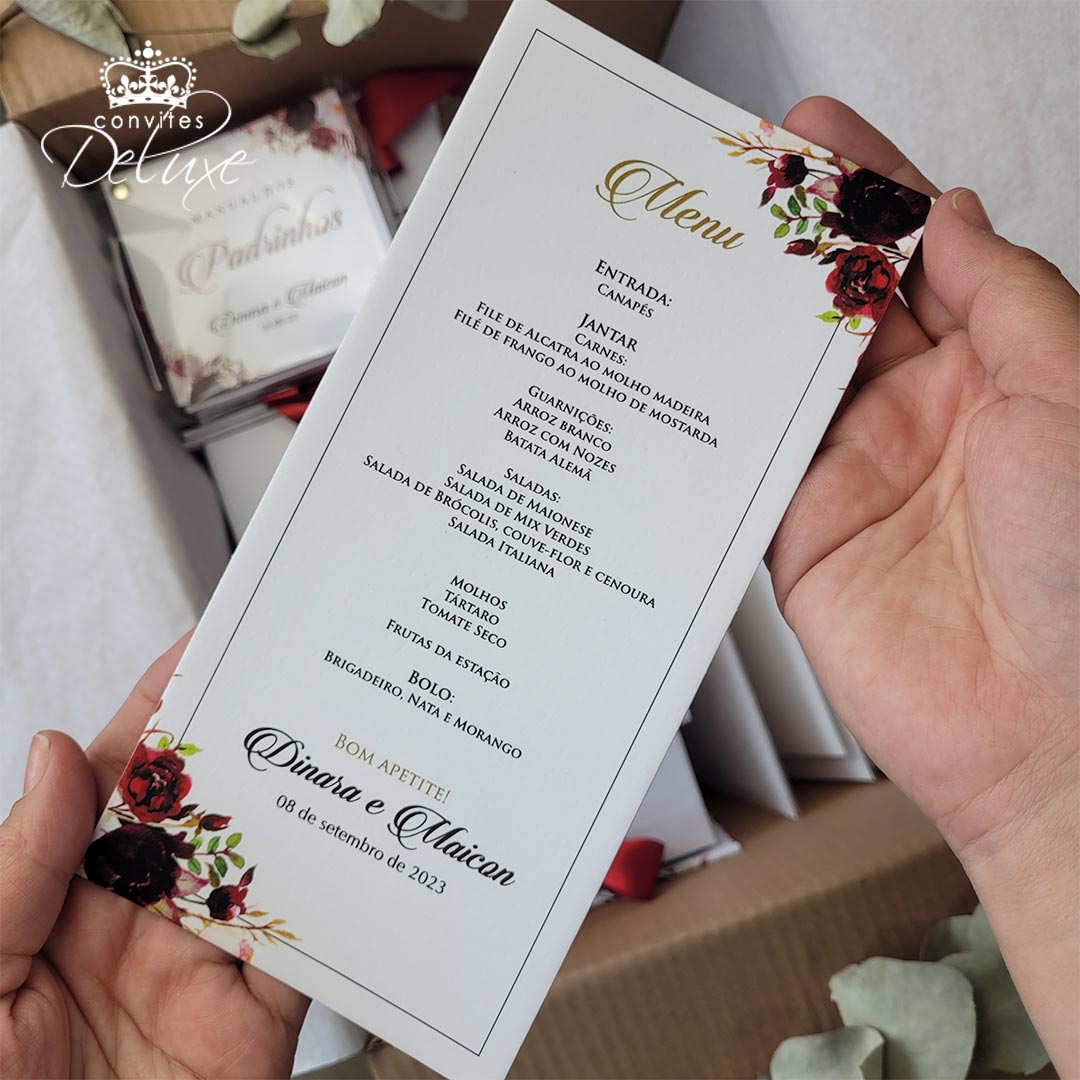 cardapio casamento