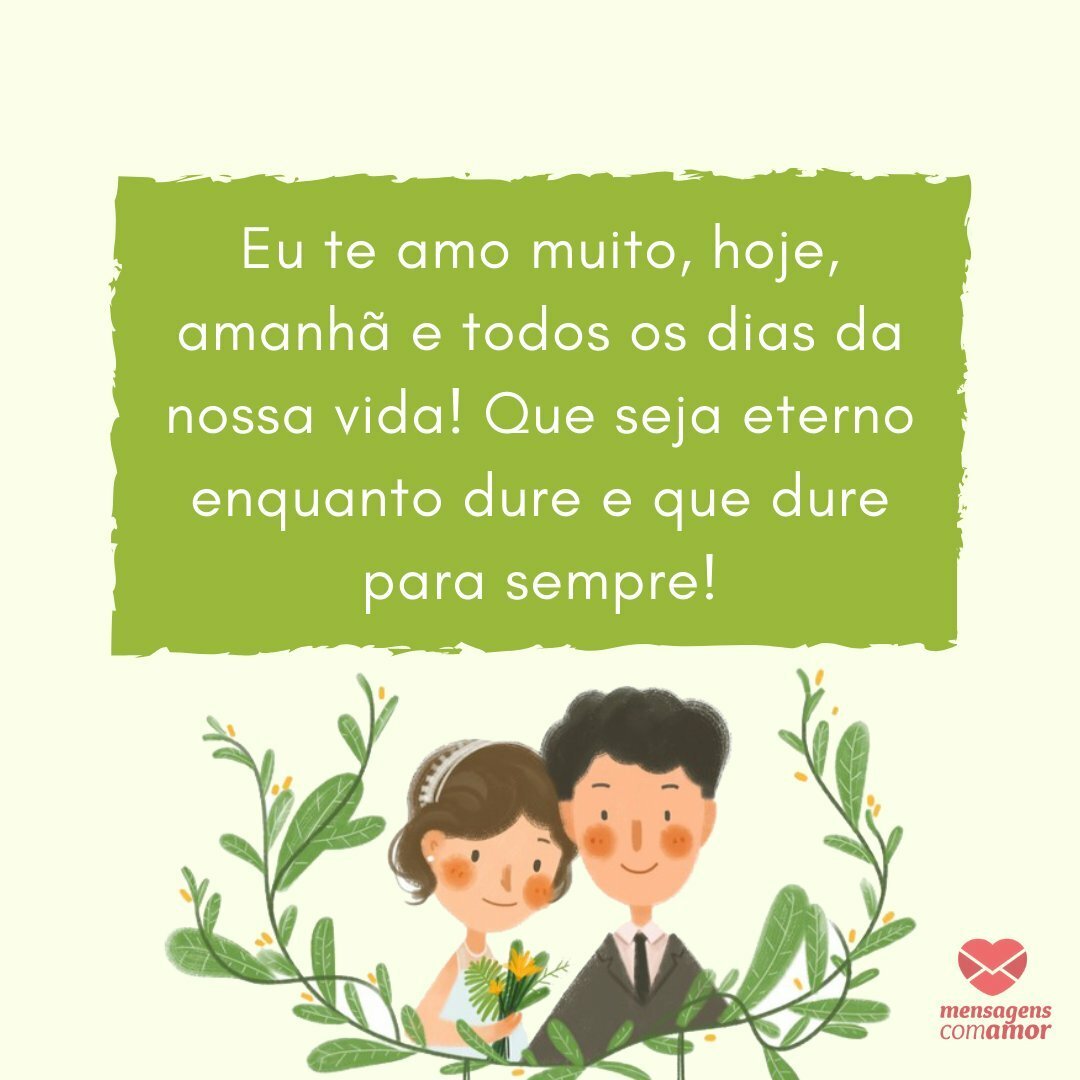 carta de amor no dia do casamento