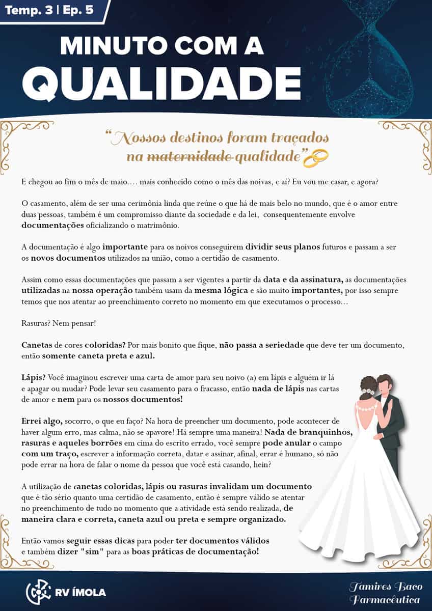 o que escrever para o noivo antes da cerimônia
