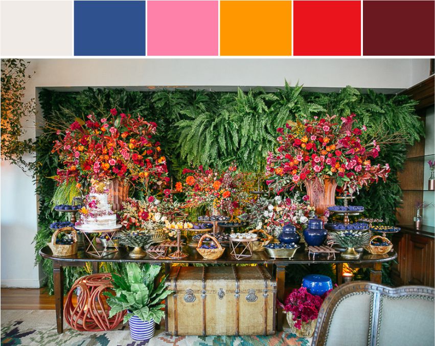 Cores Vibrantes em Casamentos Noturnos: Dicas de Glamour e Elegância