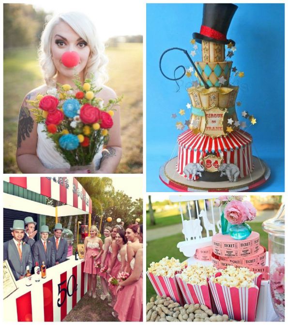 casamento com tema de circo