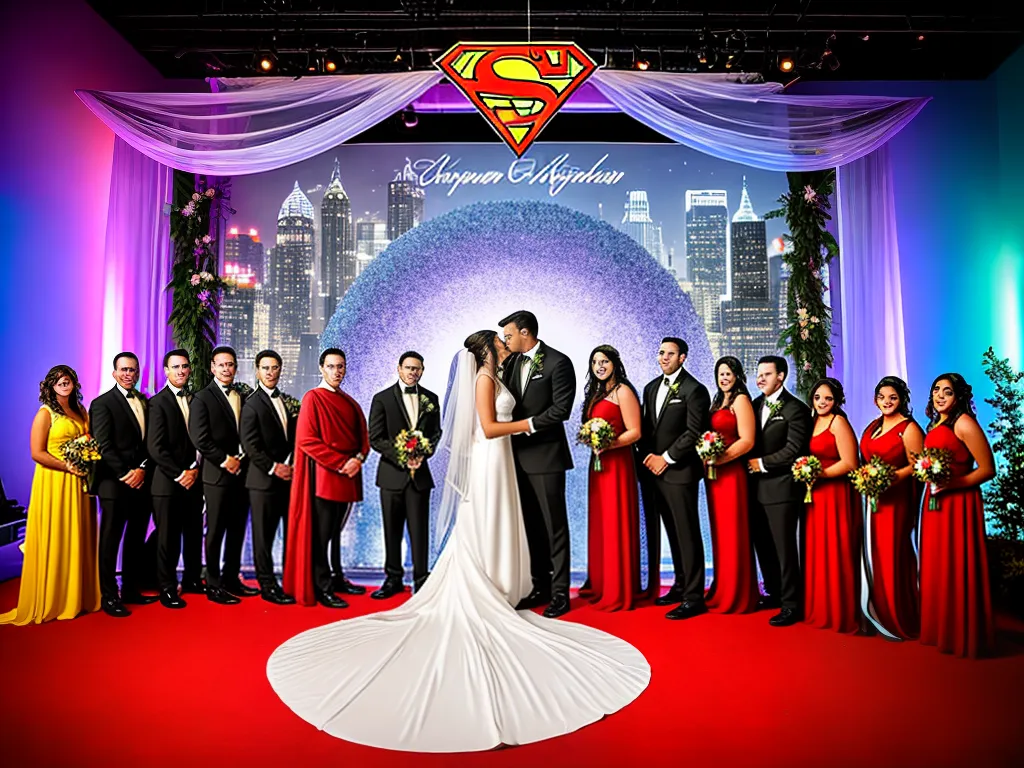 casamento com tema de super-herois