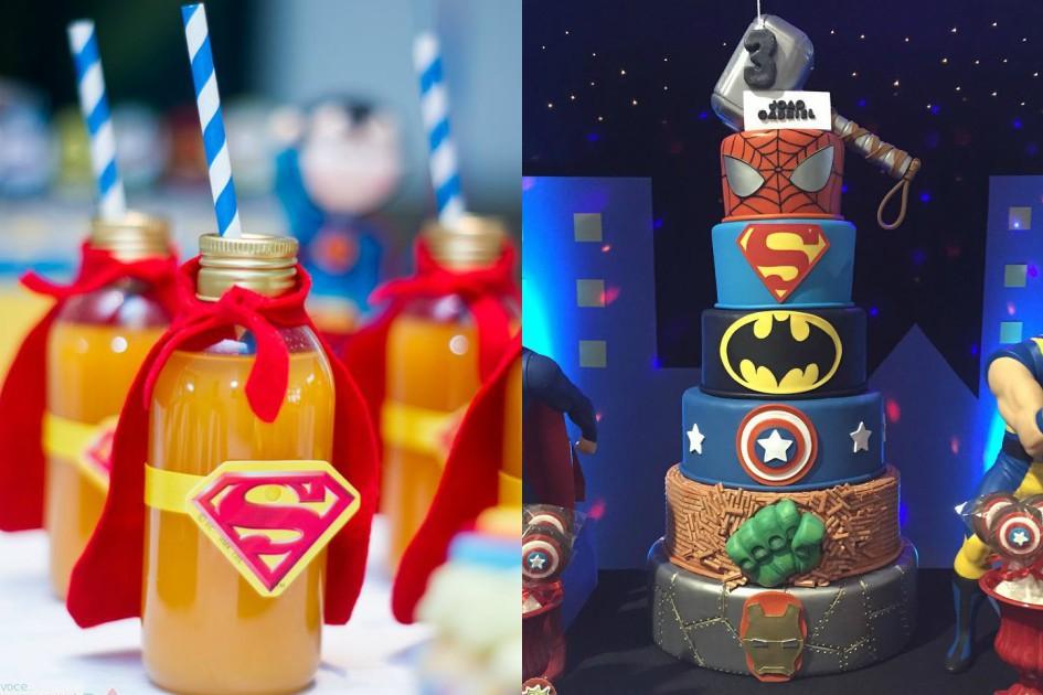 casamento com tema de super-herois