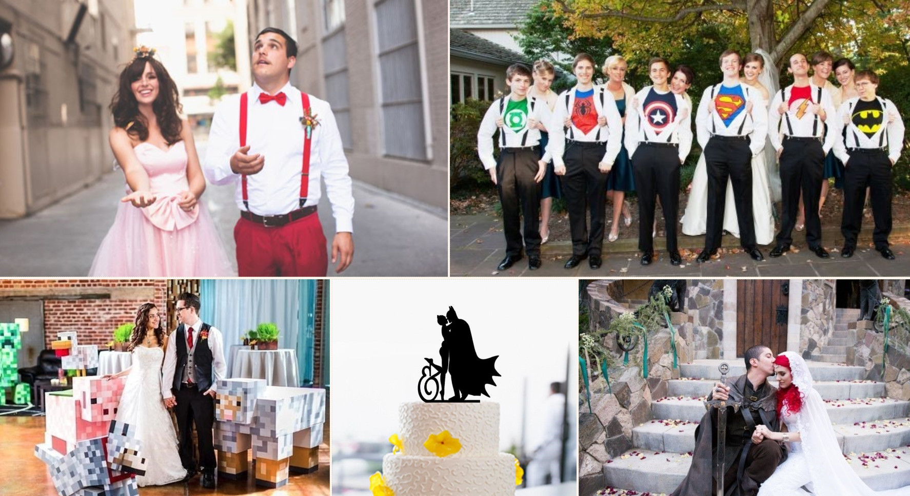 casamento com tema de super-herois