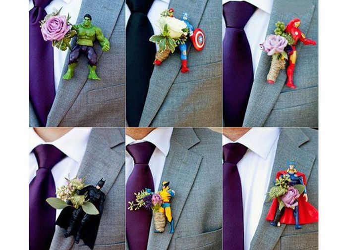 casamento com tema de super-herois