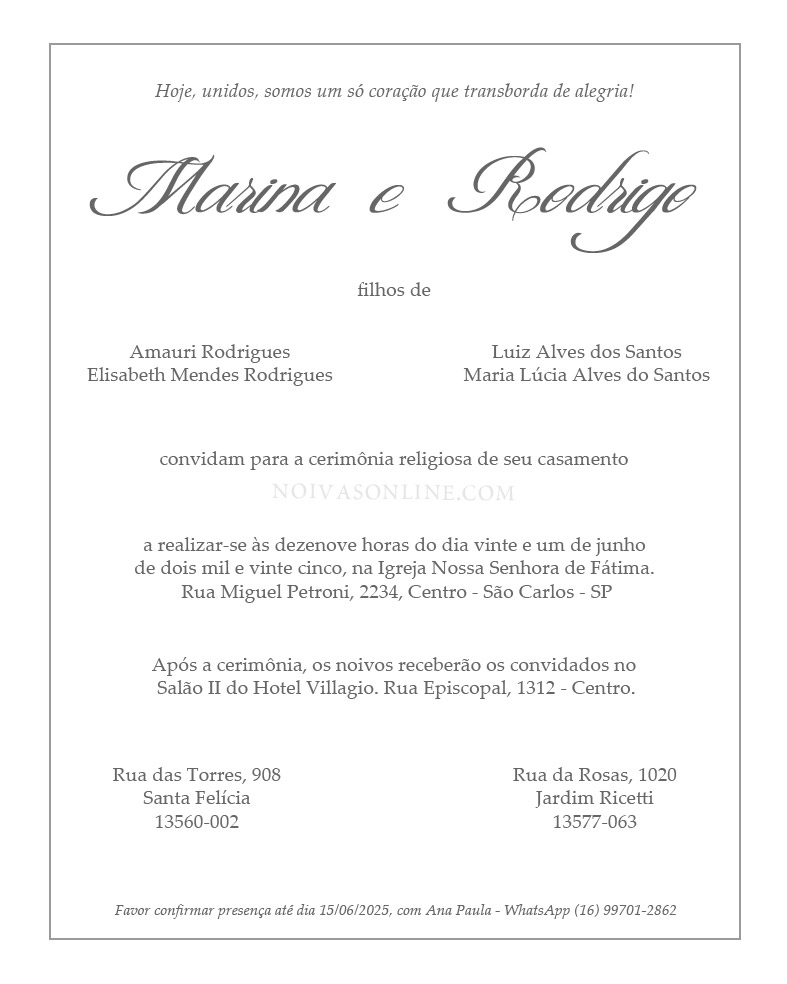 Quanto Custa um Convite de Casamento? Análise de Preços e Economia