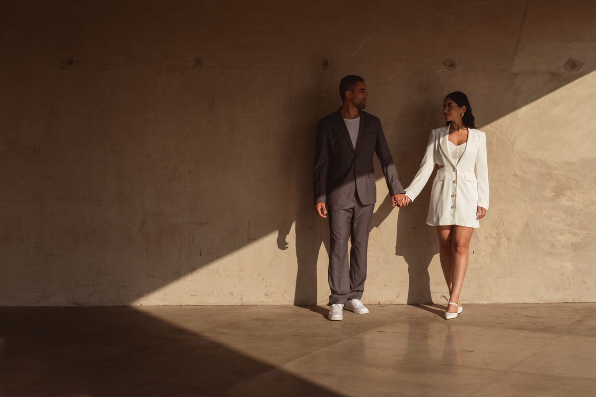 casamento em galeria de arte