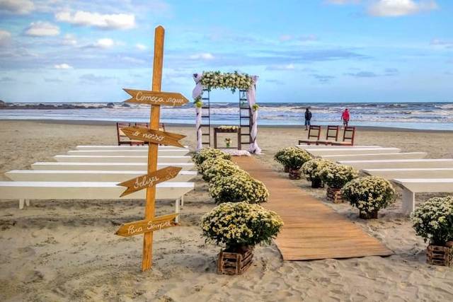 casamento na praia itanhaém