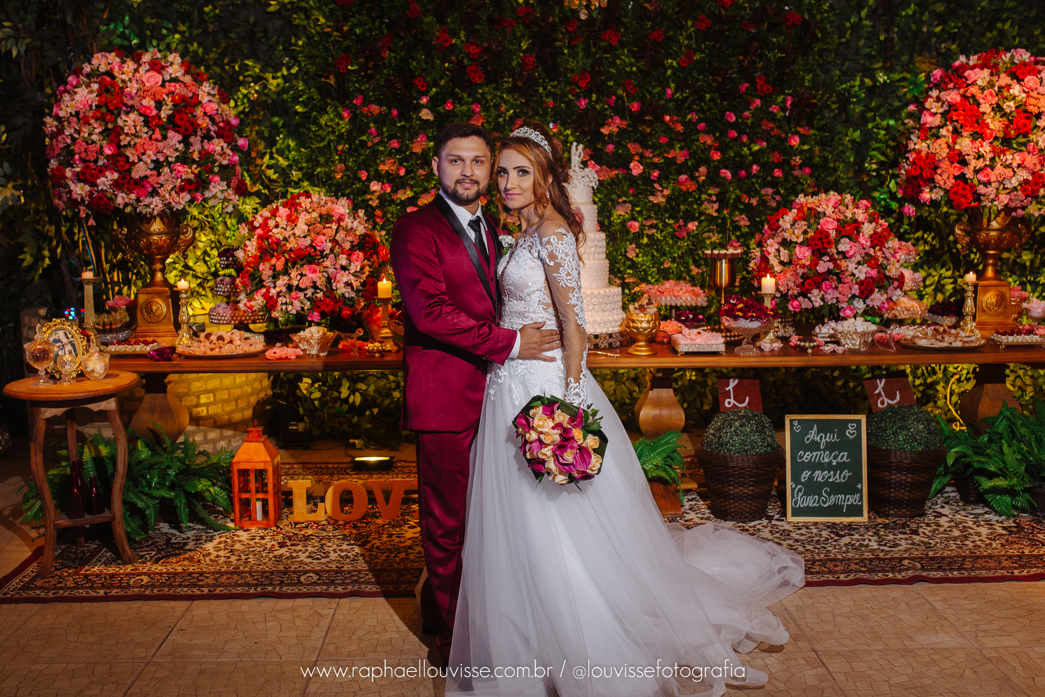 casamento marsala e rosa chá