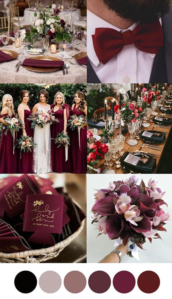 casamento marsala e azul marinho