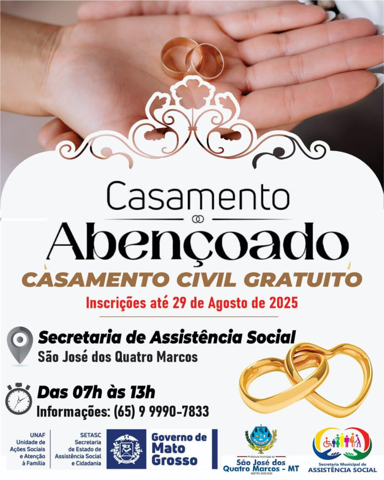 casamento gratuito civil