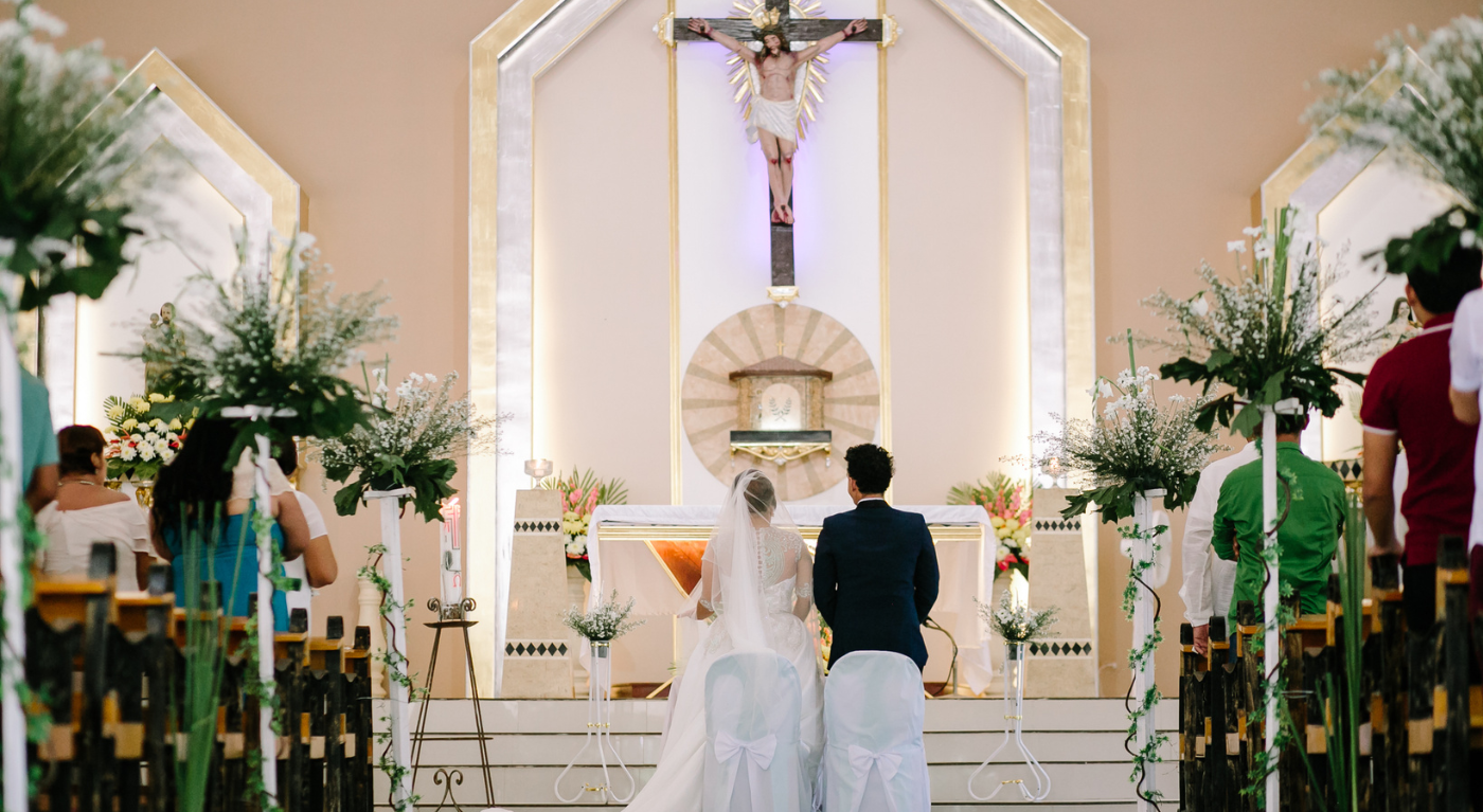 decoração casamento igreja simples