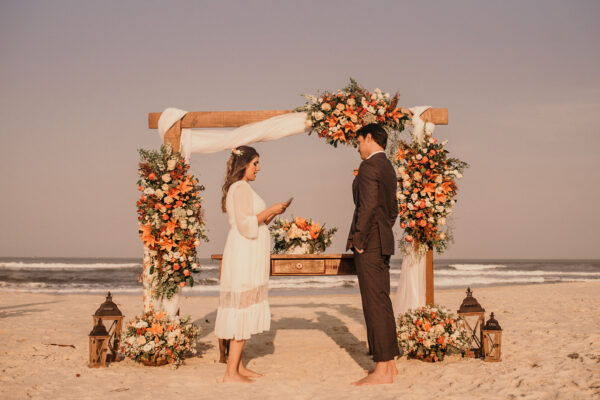 ideias de decoração para casamento simples na praia