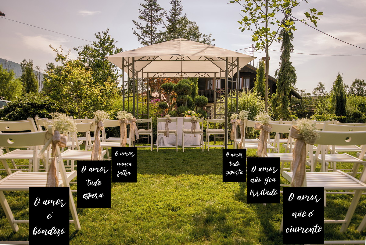 planejar casamento no campo