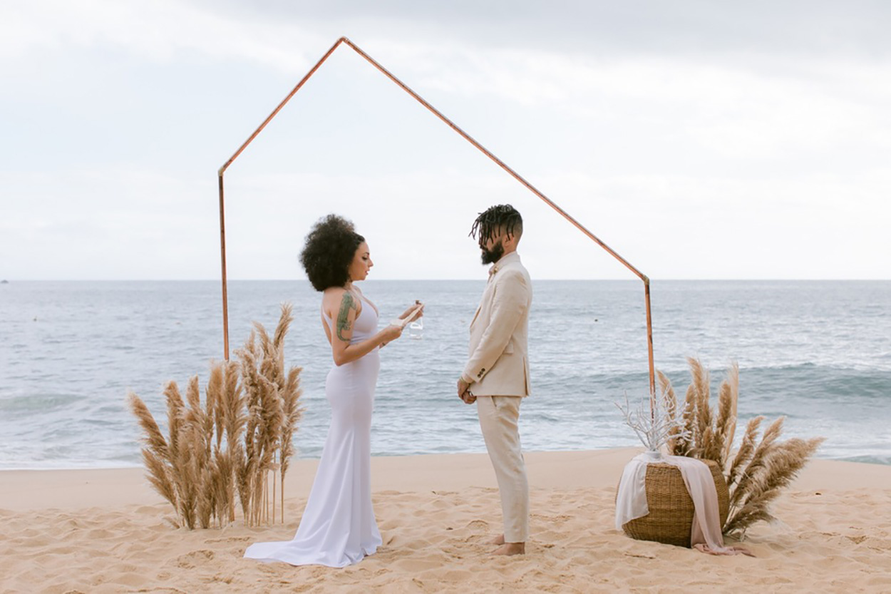 onde casar na praia
