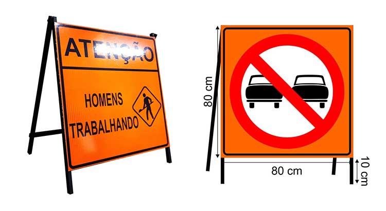 cavaletes para placas