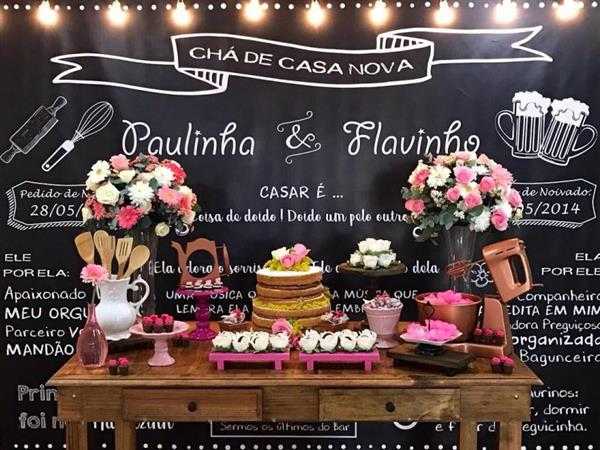 como organizar chá de casa nova simples