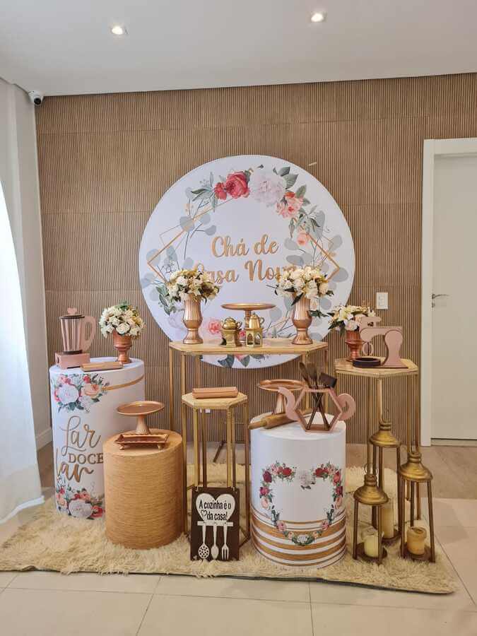 o que servir em um chá de casa nova