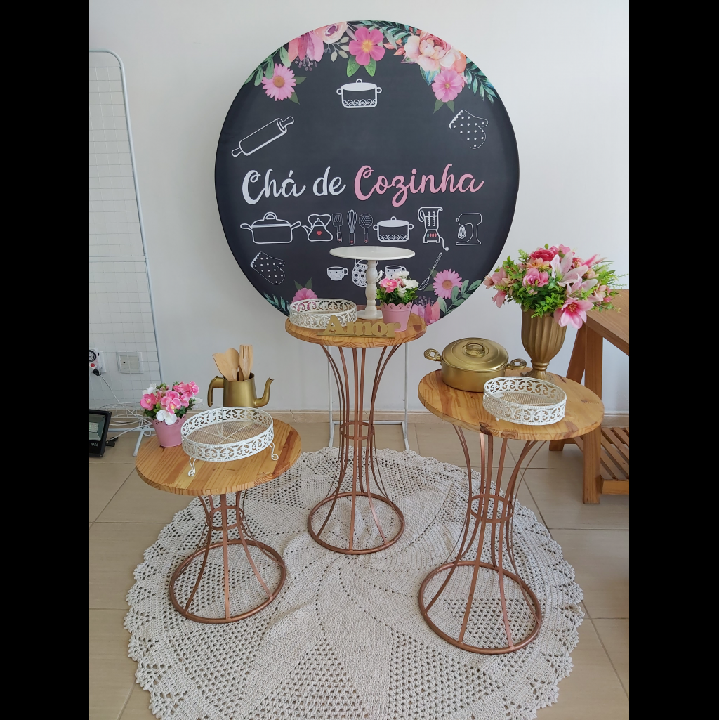 decoração chá de panela rústico