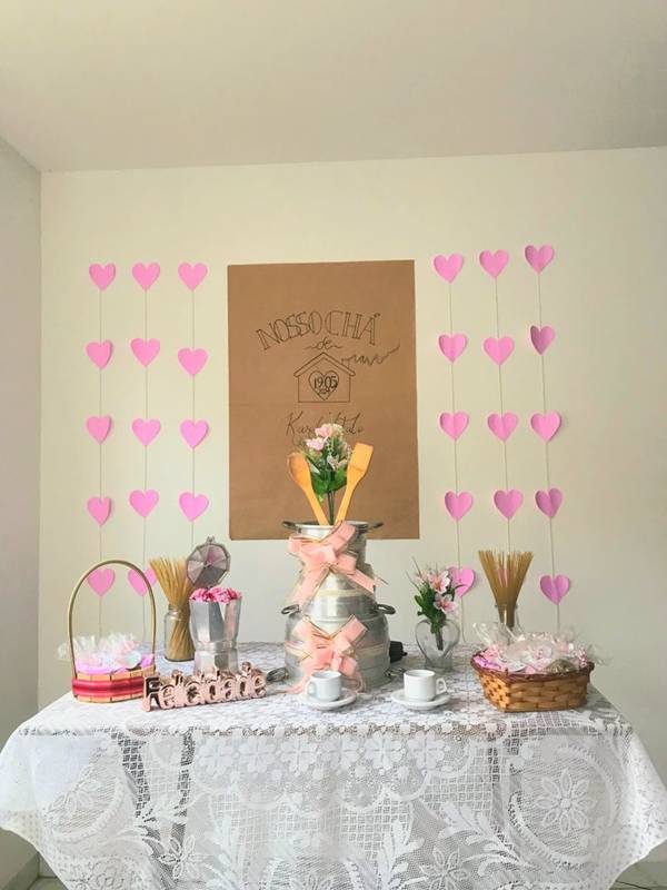organização chá de panela decoração