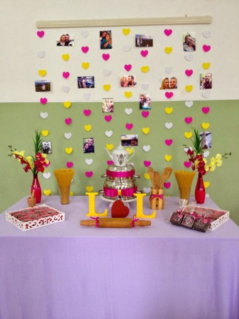 elementos essenciais decoração chá de panela