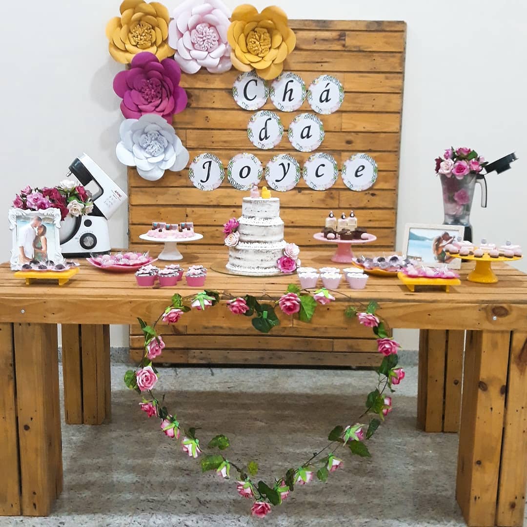 decoração chá de panela diy