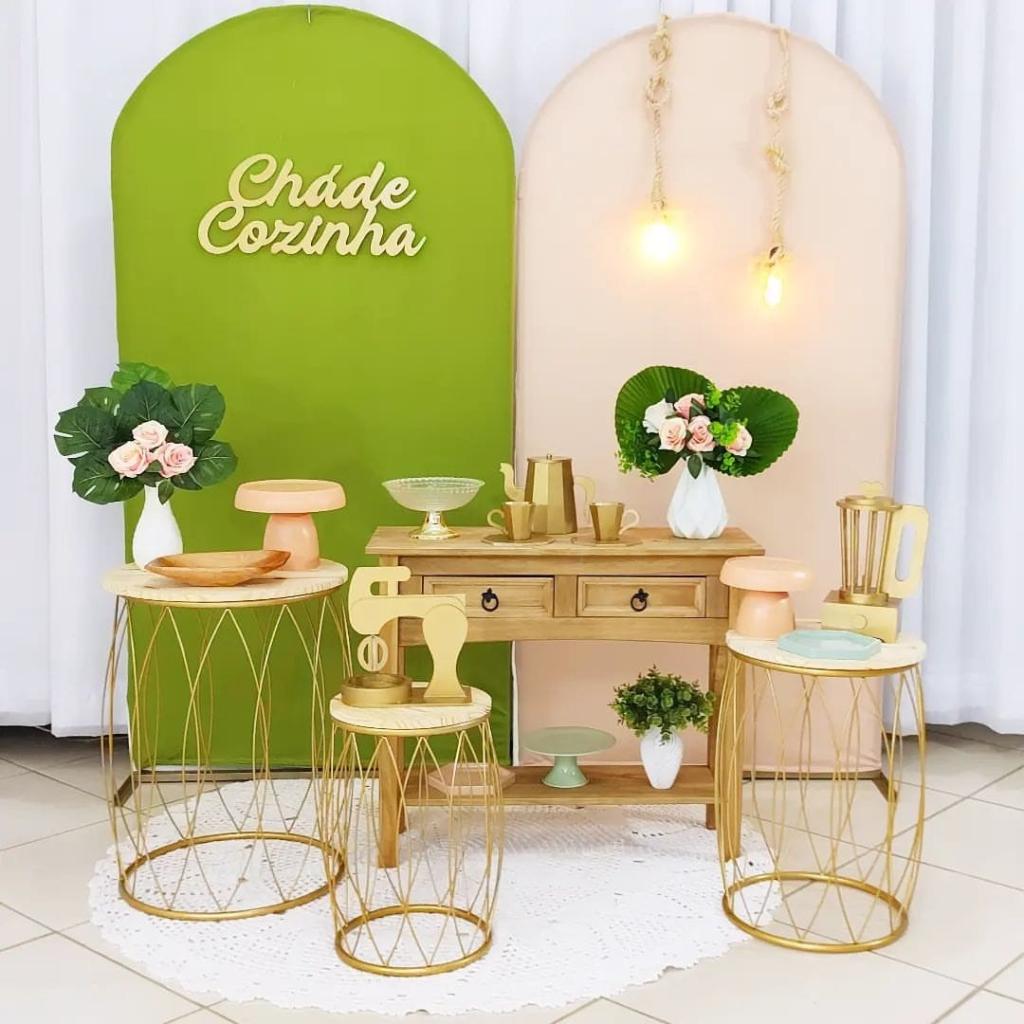 decoração chá de panela mesa principal
