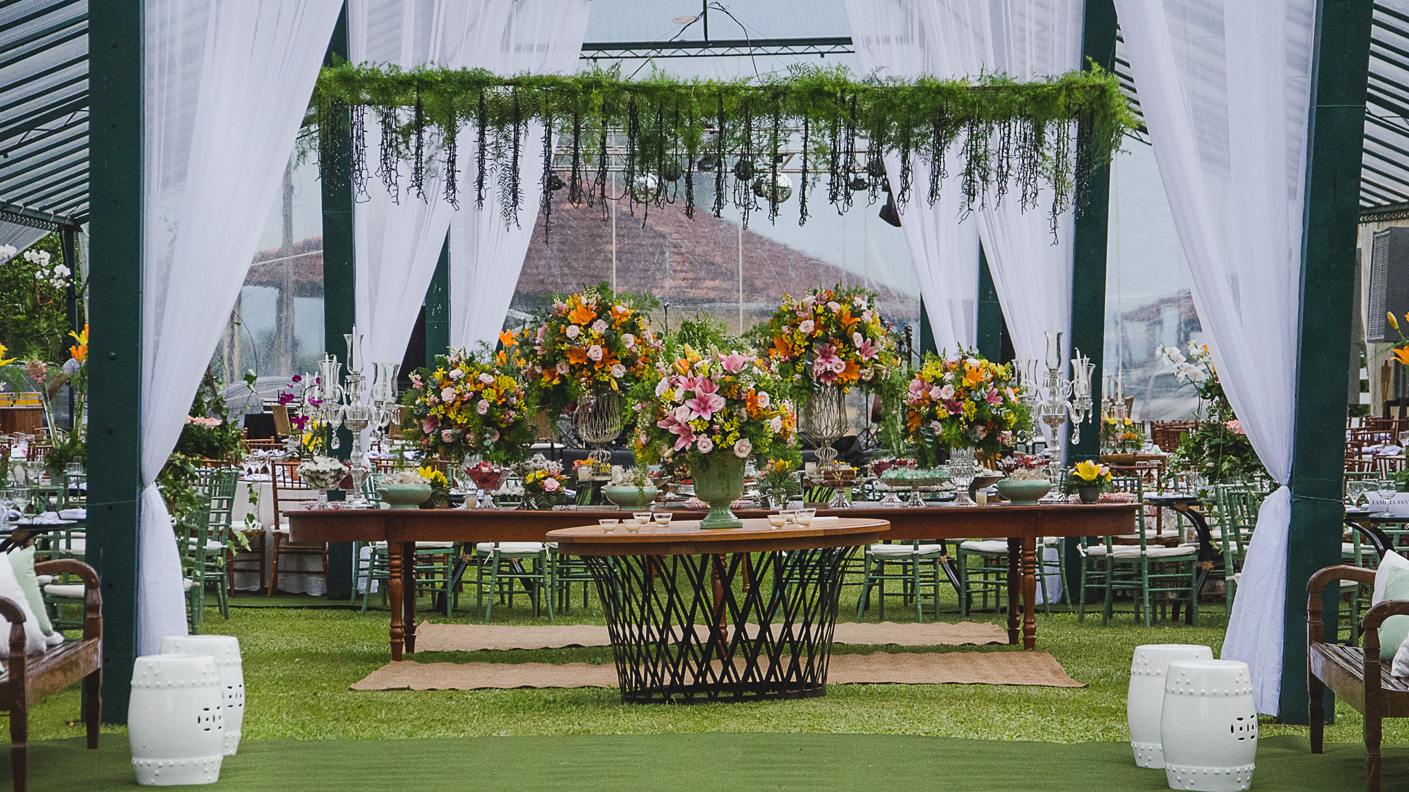 Casamento ao ar livre chácara