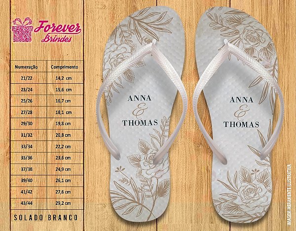 chinelo personalizado para padrinhos casamento