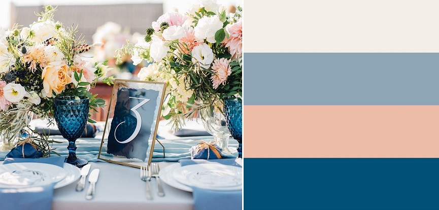 combinação de cores para casamento civil simples