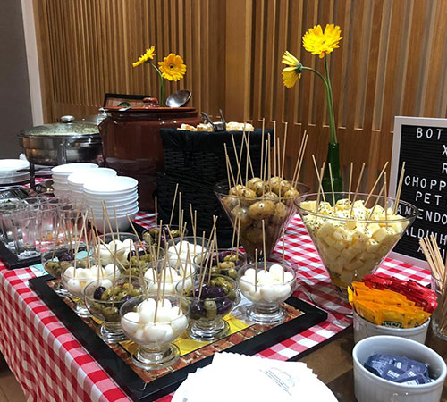 mini porções boteco casamento