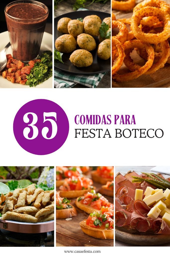 opções de comida de boteco para casamentos