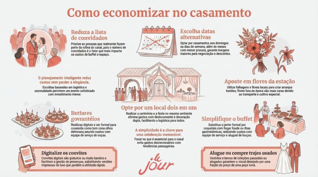 como economizar no casamento