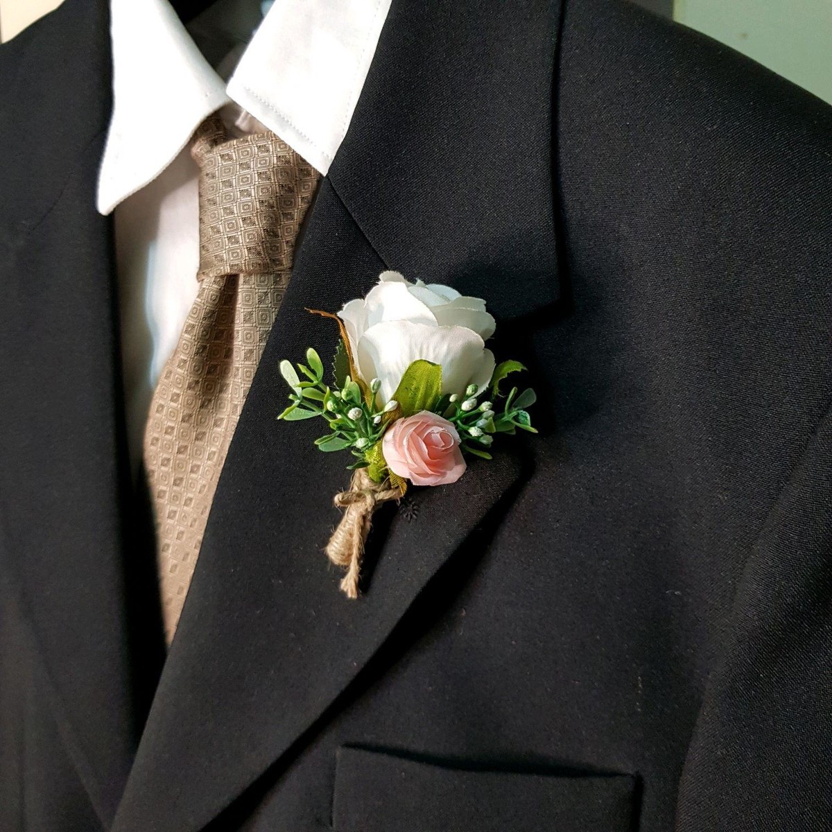 ideias de flores para lapela de casamento