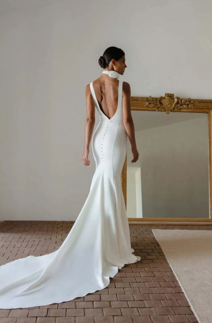 ideias de vestido noiva dourado com capa luxuoso