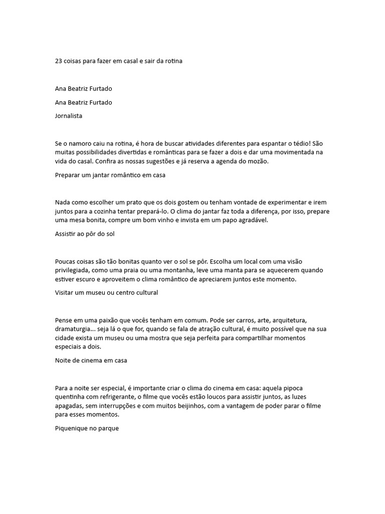 10 Atividades Gratuitas para Quebrar a Rotina Neste Fim de Semana