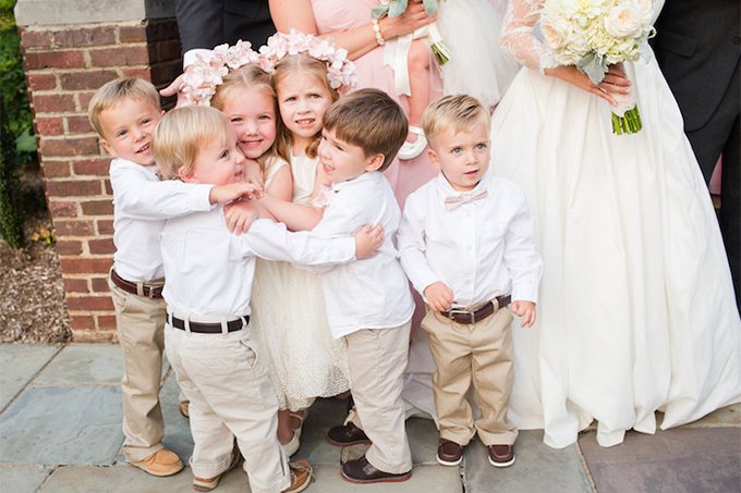casamento com crianças convite