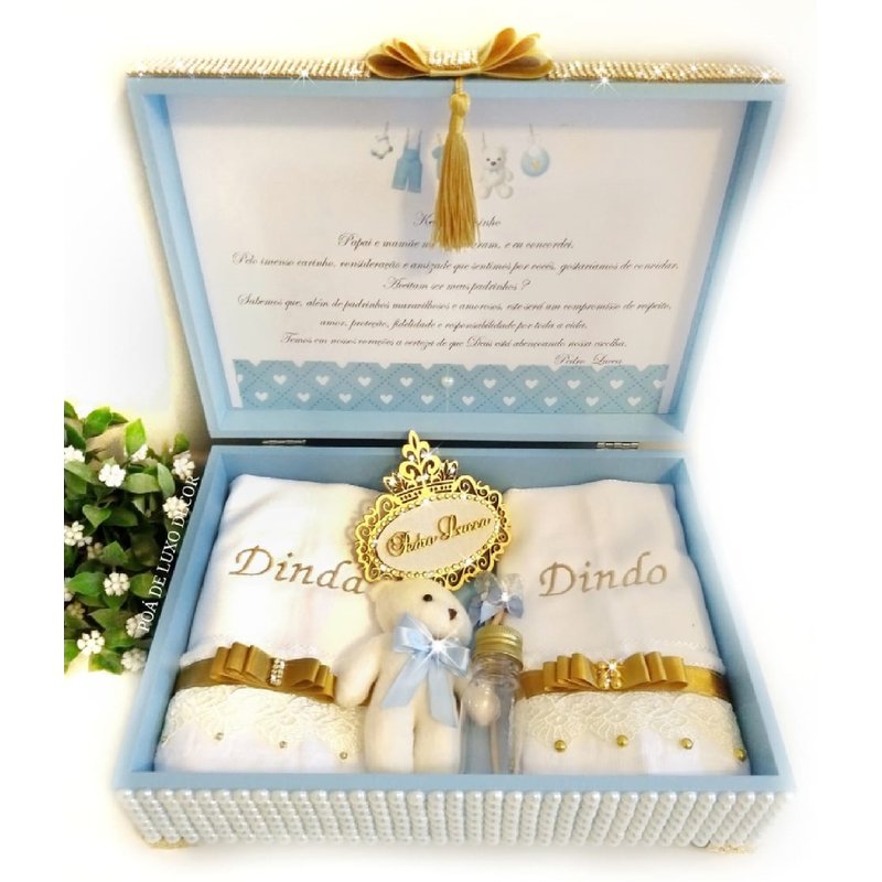 Caixa convite padrinhos MDF cru