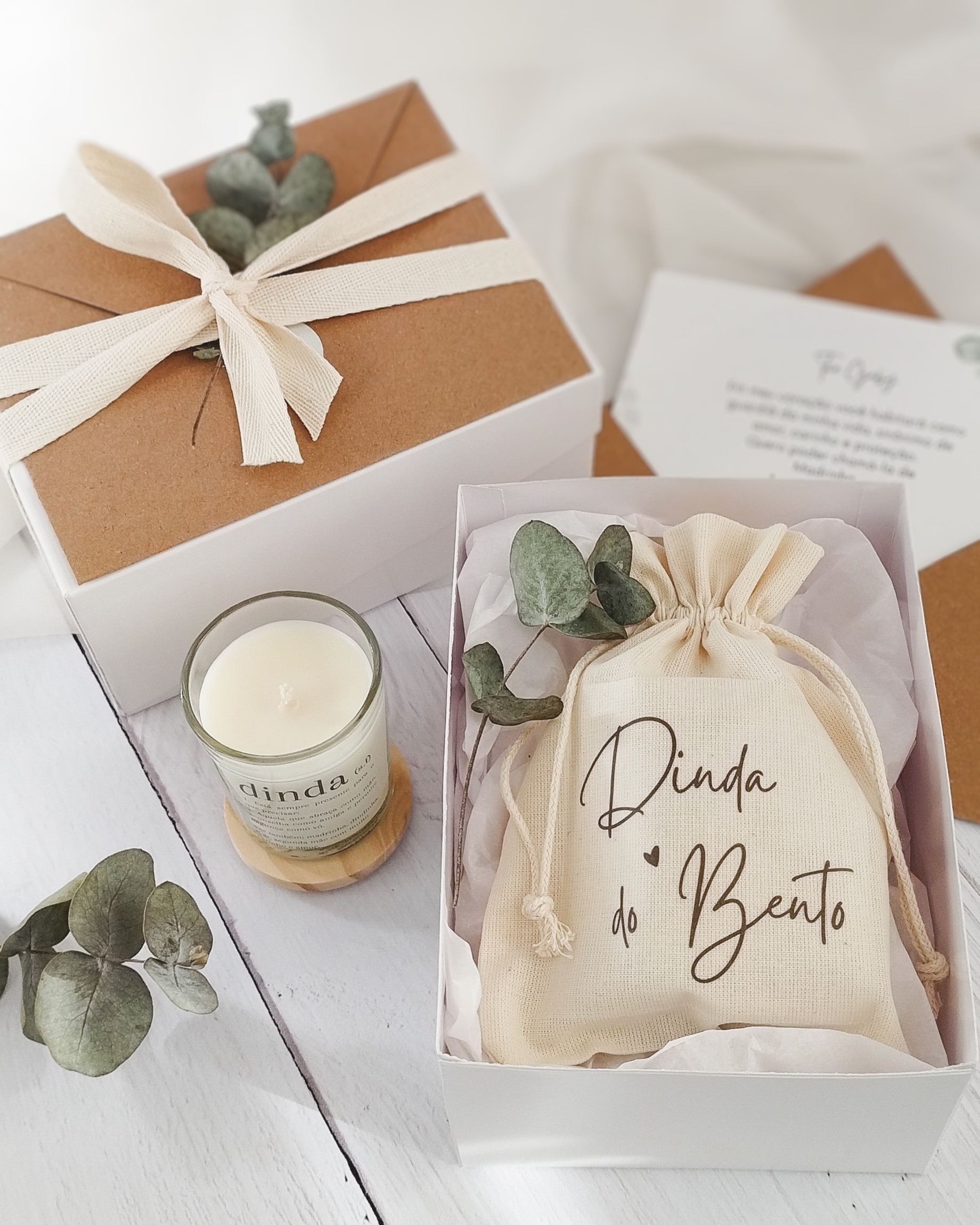 Caixa convite padrinhos personalizada