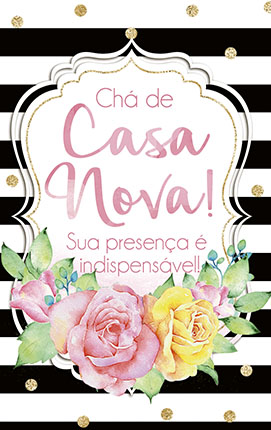 convite chá de casa nova digital