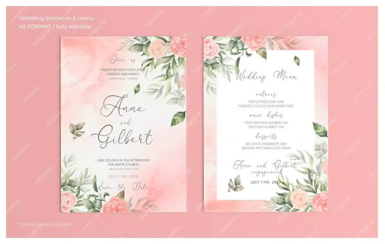 custo de convite de casamento editável